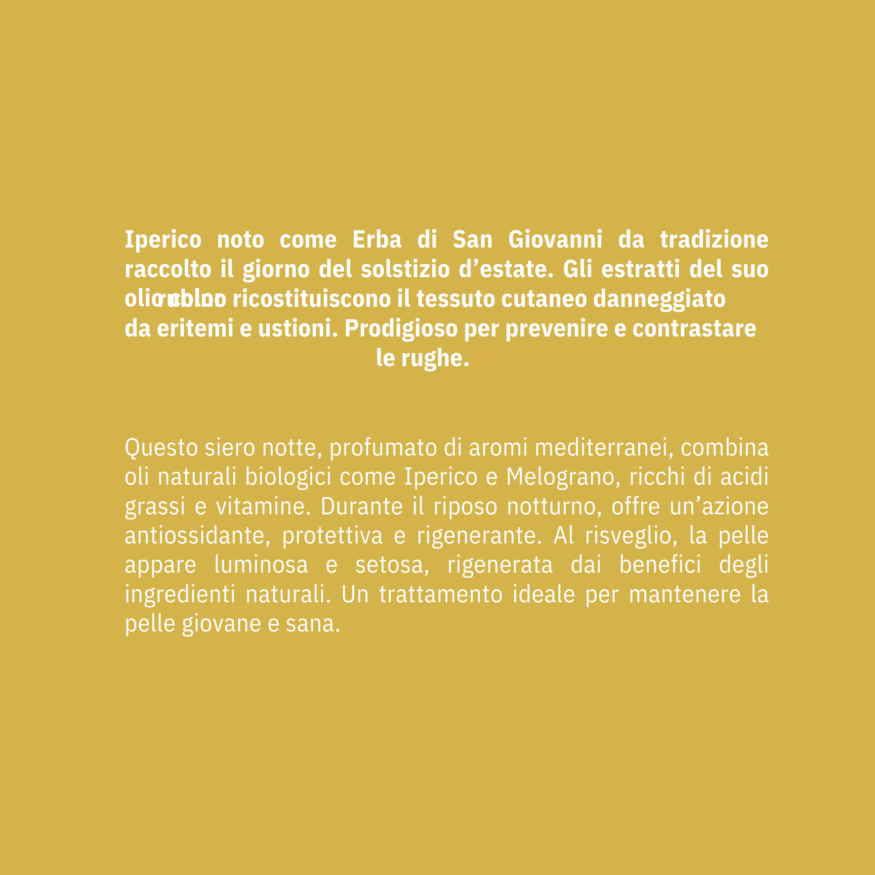 Siero Intensivo Notte - Iperico